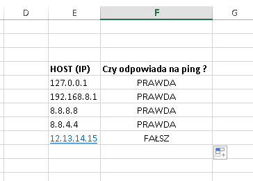 Screen z Excel